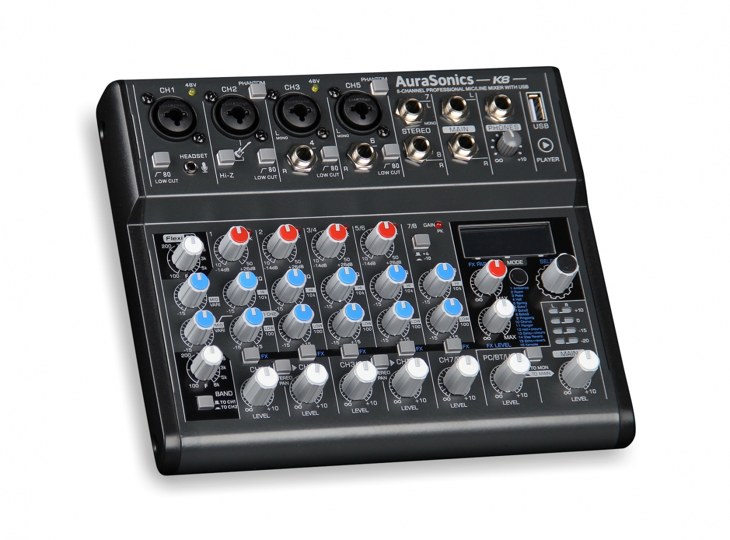 AuraSonics K8 компактный микшерный пульт в Городище