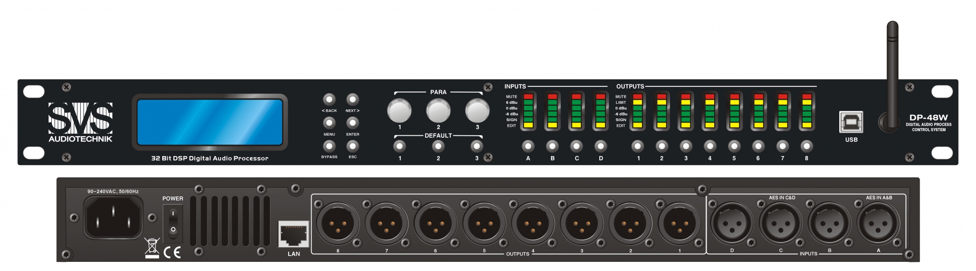 SVS Audiotechnik DP-48W Цифровой процессор: 4 входа 8 выходов в Городище