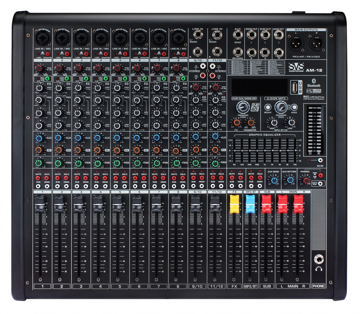 SVS Audiotechnik mixers AM-12 Микшерный пульт аналоговый, 12-канальный в Городище