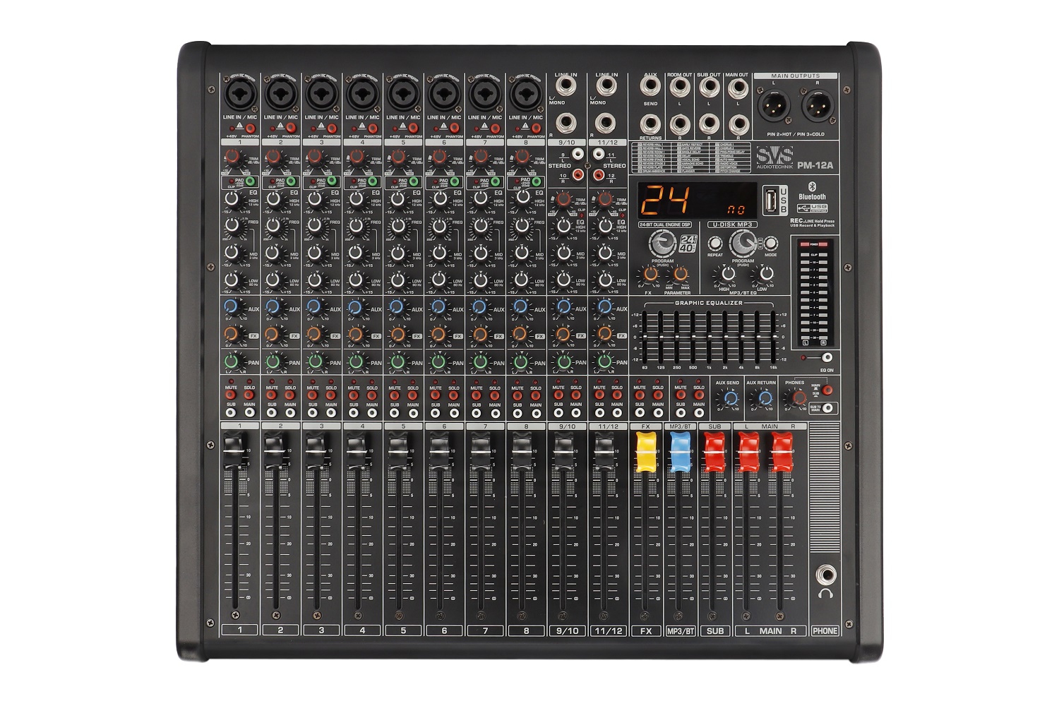 SVS Audiotechnik mixers PM-12A Активный аналоговый микшерный пульт, 12-канальный в Городище
